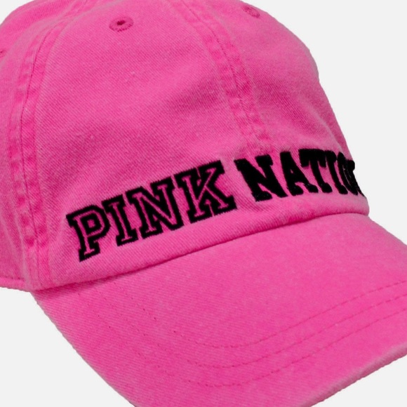 PINK VICTORIAS SECRET COTTON BASEBALL HAT. OSFM - Picture 3 of 10
